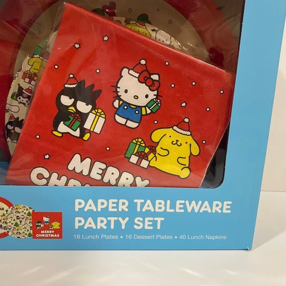 Hello Kitty And Friends Paper‎ Tableware Party Set Christmas Plates Napkins